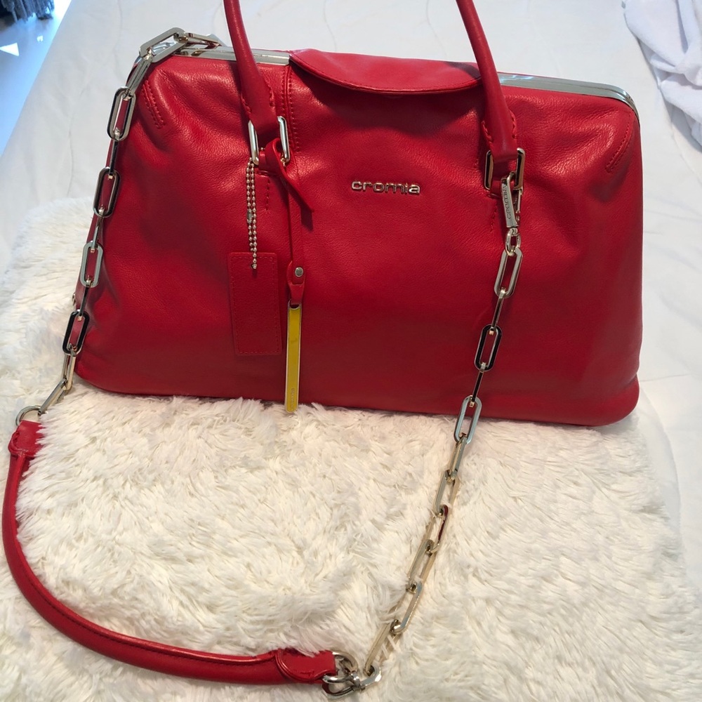 Red Cromia Large Leather Purse